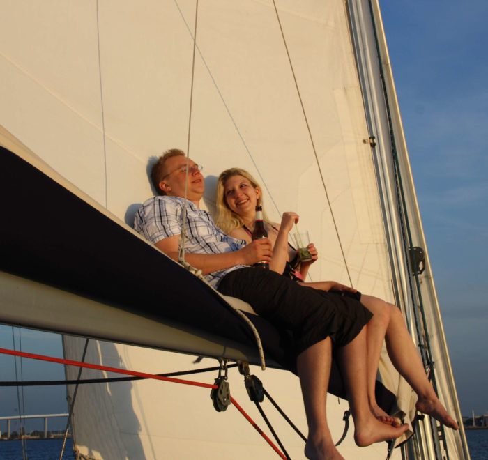 Sunset-Dinner. DAs Besondere Abendessen in Stralsund. Mitsegeln ab Stralsund