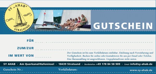 Gutschein Segeln