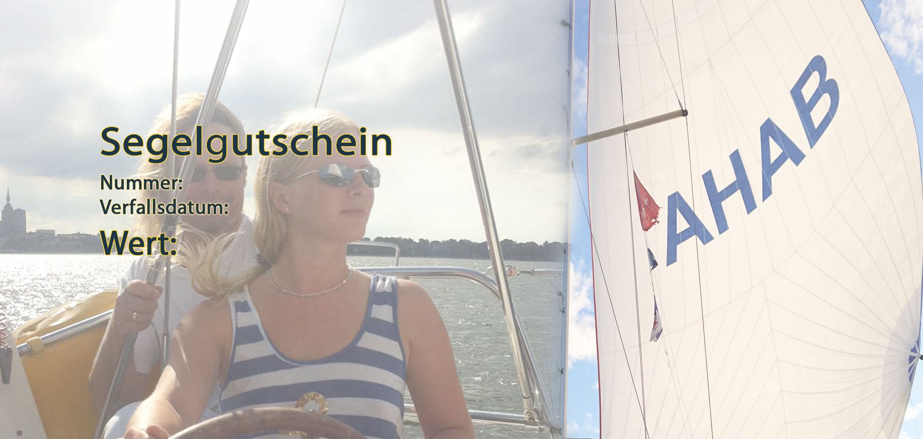 Gutschein Segeln, Segeltörn, Mitsegeln