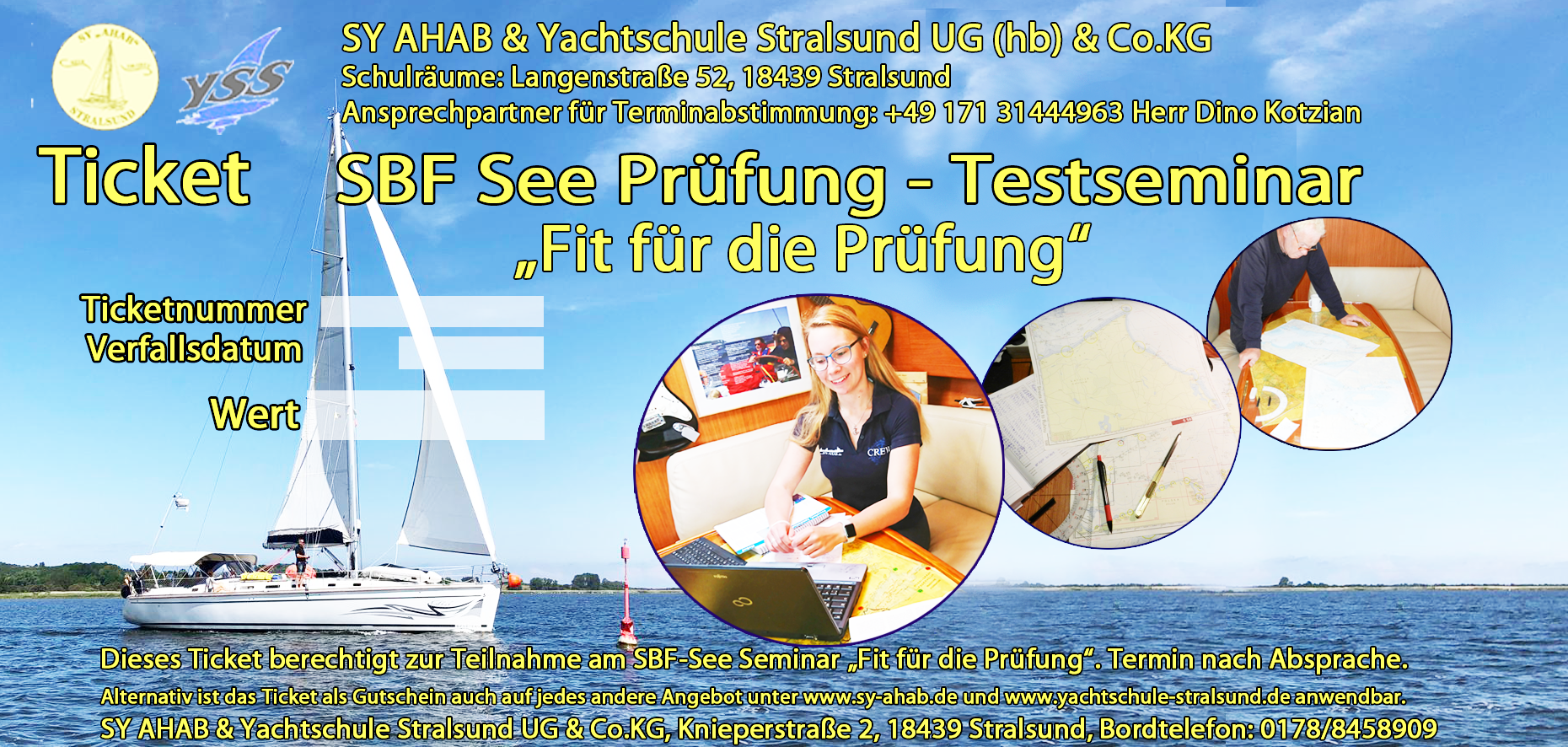 SBF See Prüfung Gutschein Fit für die Prüfung Seminar